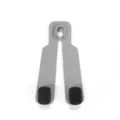 Auto stoel rugleuning dubbele haak grijs hoofdsteun organizer hanger met antislip kussens. - Grijs