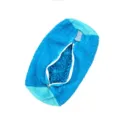 Sac de lavage de chaussures en chenille bleue pour machine, filet de lavage résistant. - L / Bleu