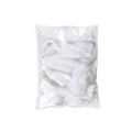 Einweg elastische tischdecke abdeckung transparente plastikfolie runder tisch schutz - 10er Pack / Weiß