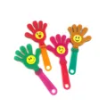 Plastic clapping hand noisemaker toy, colorful palm clapper for concert cheering and party fun. - Type 24 With Smile Face