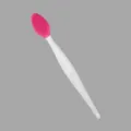 Brosse nettoyante visage double face en silicone pour exfoliation et soin quotidien de la peau. - Rose rouge