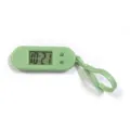 Green mini portable digital clock, student exam watch with keychain clip, lightweight. - Ellipse / Green
