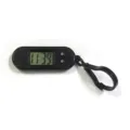 Portable mini electronic pocket watch with clip, black digital display timer for students. - Ellipse / Black