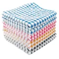 Detail theedoek, geruite keukendoek set, absorberende textiel doek voor dagelijkse reiniging - Set van 4 in OPP-zak / Nieuwe 12-inch vierkante handdoek van puur katoen