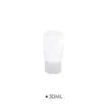Flacone spremibile in silicone da viaggio 30ml contenitore cosmetico vuoto per lozione shampoo - 30ml / Bianco