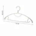 White Wide Shoulder Plastic Clothes Hanger Non-Slip Storage Rack For Home Dormitory - Wide Shoulder Style