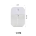 Portable mini spray bottle 38ml empty clear plastic atomizer for travel alcohol perfume - 38ml / White