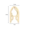 Portable folding clothes hanger for travel outdoor dormitory compact travel clothes drying hook - Beige