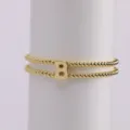 Gold plated brass puffy bubble letter B beaded elastic bracelet, cute chunky initial SKU - Letter B