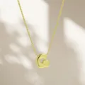 Collier Pendentif Lettre G Dorée Chaîne Tordue Élégant Bijou Tendance Cadeau Femme - Lettre G