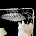 Transparent plastic clothes hangers widened anti-slip adult trousers rack 41cm pack - Wide Shoulder Style (1 Pc) / Clear