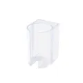 Transparent plastic shaver holder wall mounted bathroom razor storage rack stand 1pc - Electric Razor Hook / Clear
