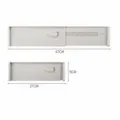 Adjustable retractable drawer divider grey plastic storage organizer for wardrobe and socks - Gray