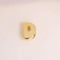 Colgante letra D burbuja 3D oro accesorio DIY para collar pulsera abalorio al por mayor - Letra D / Dorado