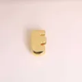 Gold 3D puffy letter pendant charm for DIY necklace bracelet jewelry making wholesale accessory. - Letter E / Gold