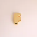 Gold 3D bubble letter F charm pendant DIY necklace bracelet jewelry accessories wholesale - Letter F / Gold