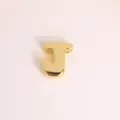 Gold 3D letter J charm pendant for necklace bracelet DIY jewelry making accessories. - Letter J / Gold