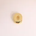 Gold puffy letter O charm 3D DIY pendant for custom bracelet and necklace jewelry making - Letter O / Gold