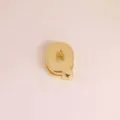 Gold 3D letter Q pendant charm, smooth metal DIY accessory for necklace bracelet crafting. - Letter Q / Gold