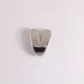 Glossy silver 3D bubble letter V pendant charm for custom DIY jewelry making necklace accessories. - Letter V / Silver