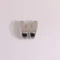 Glossy silver 3D letter W metal charm DIY pendant for necklace and bracelet accessories - Letter W / Silver