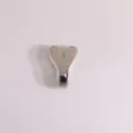 Silver 3D letter Y metal charm pendant DIY jewelry accessory for necklace bracelet crafting. - Letter Y / Silver
