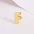 Glossy Gold Letter F Pendant Charm DIY Accessories Handcrafted Necklace Jewelry Components - Letter F