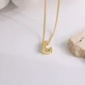 Collier Pendentif Lettre L Or Chaîne Clavicule Minimaliste Bijou Élégant Variante - Lettre L