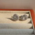 Elegant silver stud earrings with sparkling cubic zirconia stones for women, chic daily wear choice. - Letter O / Silver