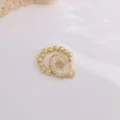 Gold plated copper micro-paved cubic zirconia alphabet letter ring fashion jewelry - Letter Q