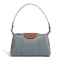Damen Nylon Umhängetasche Vintage braun Baguette Tasche schicke elegante Schultertasche Alltag - Vintage Umhängetasche (D2239#) / Weltraumgrau
