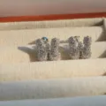 Silver cubic zirconia bubble letter stud earrings sparkling crystal fashion jewelry - Letter W / Silver