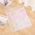 Sacs à linge en filet avec zips roses, poches de protection durables pour machine. - 30*40cm / Maille grossière sans bordure