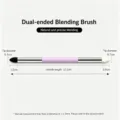 Dual-head blending sponge pen for sketching drawing art detail smoothing tool white pink - S / Light Purple
