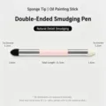 Double-ended blending pen for sketching, pastel drawing, and art details with sponge tips. - L / Light Pink
