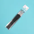 Professionelles Silikon Nageldesign Pinsel Set mit schwarzem Griff zum Modellieren, 3mm 16cm - 3mm Schwarz