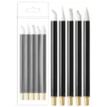 Silikon Nagelkunst Schnitzerei Pinsel Set 5 Stueck Weiche Skulptur Werkzeuge Schwarz - Tragbarer Silikon-Nagelstift Modell DZ-B20, 8 mm, weiß