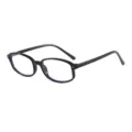 Gafas de montura negra con estilo para hombres y mujeres, diseño retro clásico para uso diario. - Montura Negra Lente Transparente