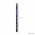 White wax nail art rhinestone picking pencil, dual-size wooden pen tool, 11.5cm length. - 11.5cm / White