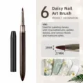 Pennello professionale per nail art in legno per pittura floreale dettagliata, 06. - 06# Pennello margherita
