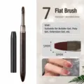 Pennello per nail art piatto professionale con manico in legno per gel, estensione e sfumatura. - Pennello a punta piatta per nail art #07