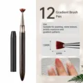 Set pennelli sfumati unghie in legno di sandalo, strumento professionale nail art. - Pennello sfumatura #12