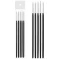 Set di 5 pennelli in silicone per nail art con strumenti di scultura per manicure. - Penna in silicone per unghie modello DZ-B16 - 3 mm bianco