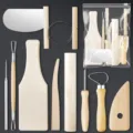 10pcs Pottery Clay Sculpting Tool Set Wood Handle Ceramic Carving Tools with Storage Bag - Z070 Style 10-Piece Set