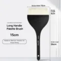Professioneller 15 cm breiter Langstiel-Wollpinsel für Aquarell Gouache chinesische Malerei. - 15cm Wollpinsel / Schwarzer Langstiel-Flachpinsel