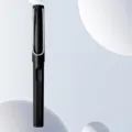 Black gel ink pen 0.5mm fine point smooth writing business office signature pen for daily use - Black Shell (Black Ink)