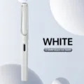 White gel ink pen 0.5mm signature pen business office writing instrument minimal style - White Shell [Black Core]