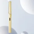 Yellow gel pen 0.5mm black refill classic design smooth writing office and school stationery - Yellow Shell [Black Core]