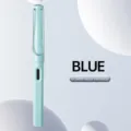 Classic light blue gel pen with metal clip and 0.5mm black refill for smooth daily writing office use. - Blue Shell [Black Core]