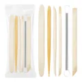 Set di 6 strumenti per scultura in argilla in legno e metallo per artigianato fai da te. - Modello P09 / set multifunzione da 6 pezzi